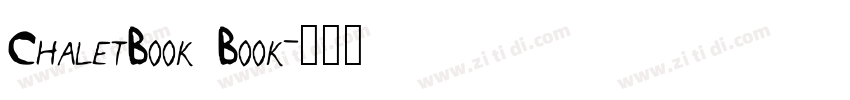 ChaletBook Book字体转换 ChaletBook Book字体转换